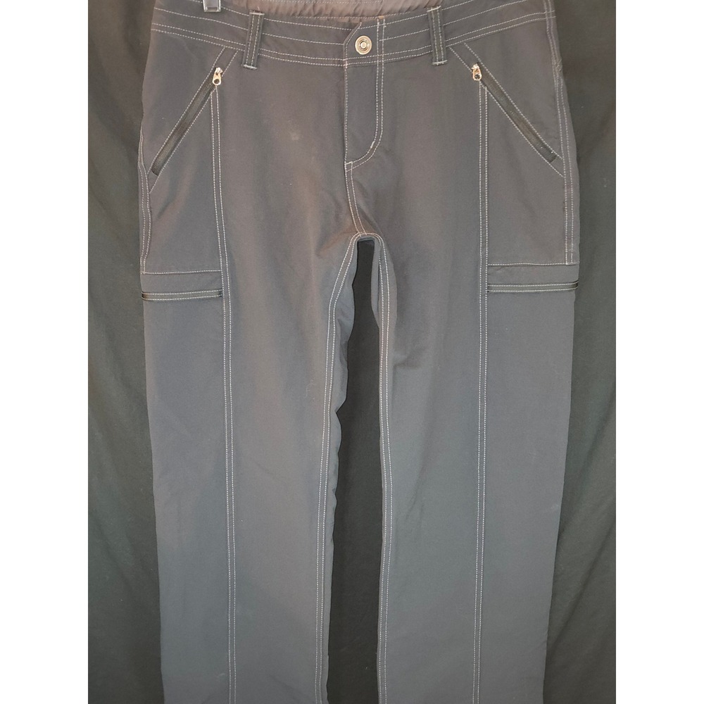 Kuhl Women's Gray Convertible Hiking Pants Zip Pocket‎ Straight Leg Size 10 Reg